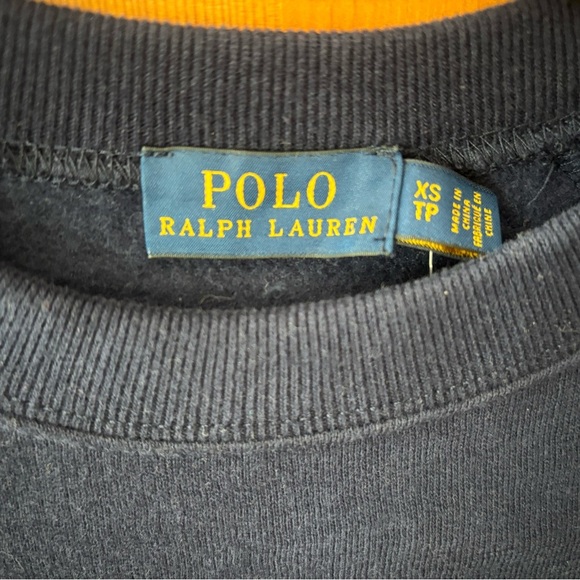 Polo Ralph Lauren Women’s Crewneck Side Laced Sweatshirt. Navy size XS - Picture 3 of 6